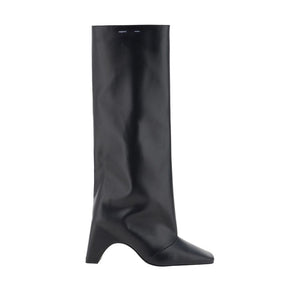 Coperni Black Calf Leather Bos Taurus High Heel Boots