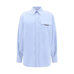 Brunello Cucinelli Light Blue Cotton Dress Shirt