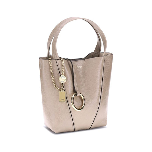 Chloé Beige Calf Leather Bos Taurus Shoulder Bag