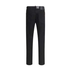 Dsquared² Black Cotton Skinny Jeans