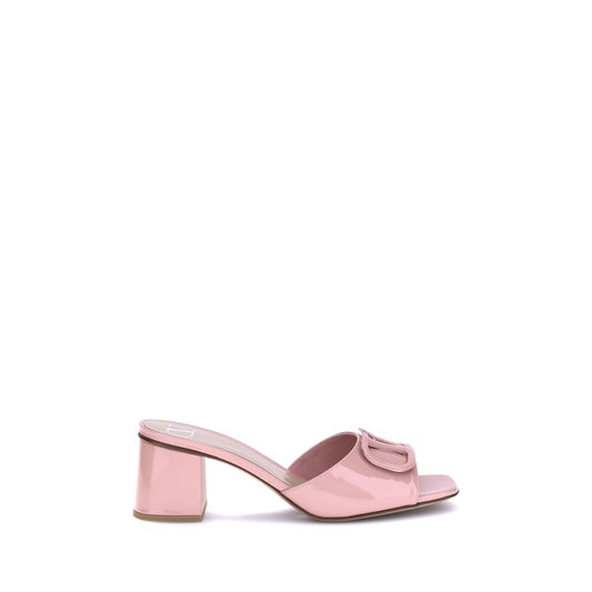 Valentino Garavani Multicolor Calf Leather Bos Taurus Flat Sandals