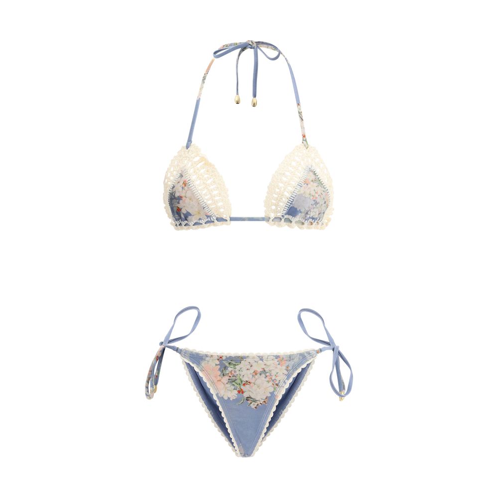 Zimmermann Light Blue Polyamide Bikini