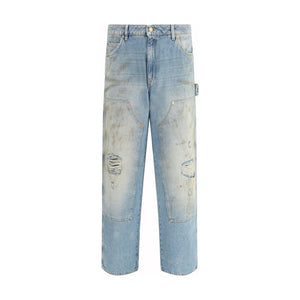 Golden Goose Light Blue Cotton Jeans Denim