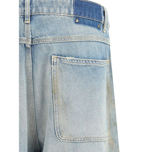 Golden Goose Light Blue Cotton Jeans Denim