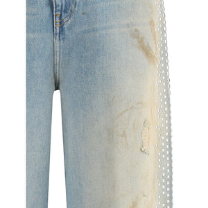 Golden Goose Light Blue Cotton Boyfriend Jeans