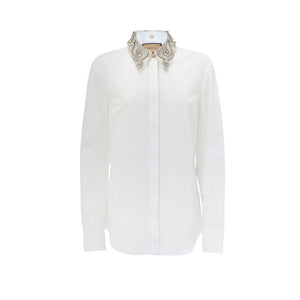 Gucci White Cotton Dress Shirt