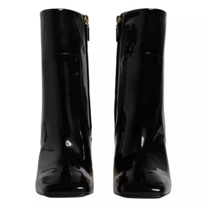 Dolce & Gabbana Black Jackie Leather Mid Calf Boots Shoes