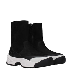 Kenzo Black Leather Ankle Boots