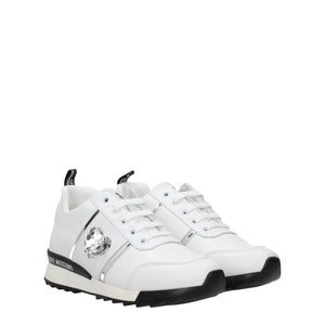 Love Moschino White Leather Low Top Sneakers