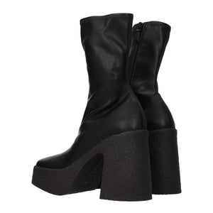 Stella McCartney Black Leather Ankle Boots