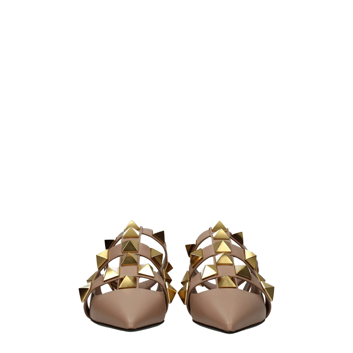 Valentino Garavani Pink Leather Flat Sandals