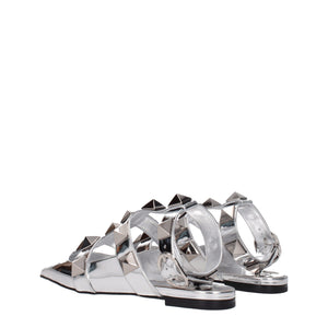 Valentino Garavani Gray Leather Sandals