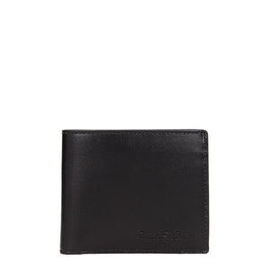 Testoni Black Leather Wallet