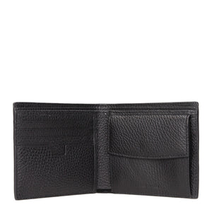 Testoni Black Leather Wallet