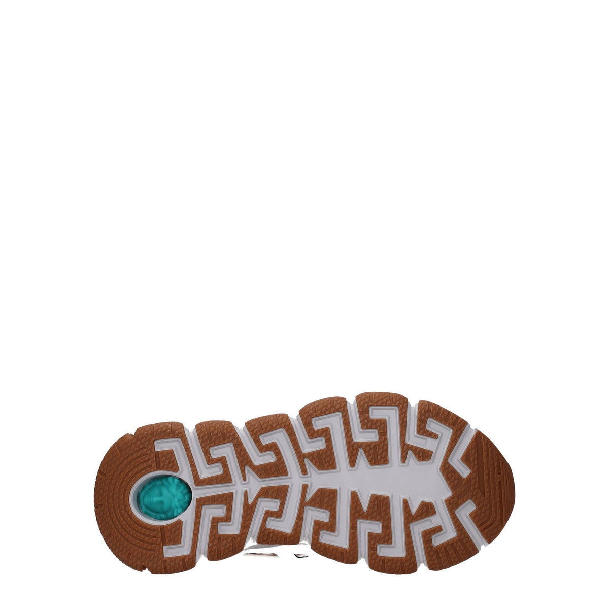 Versace White Leather Athletic Sneakers