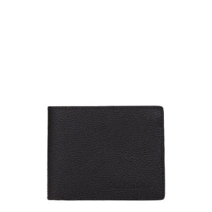 Testoni Black Leather Wallet