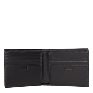 Testoni Black Leather Wallet