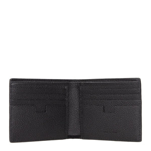 Testoni Black Leather Wallet