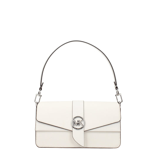 Michael Kors White Leather Handbag