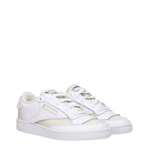 Maison Margiela White Fabric Low Top Sneakers
