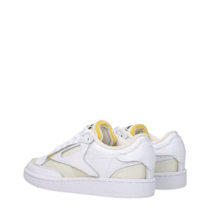Maison Margiela White Fabric Low Top Sneakers