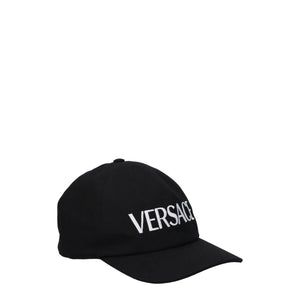 Versace Black Cotton Cap (Baseball Hat)