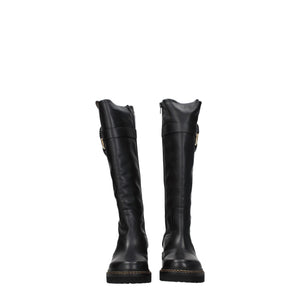 See By Chloé Black Leather Over The Knee