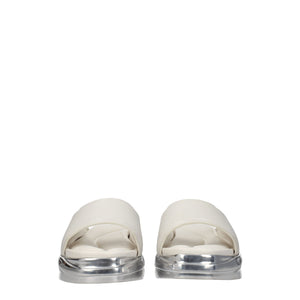 Alyx Gray Leather Slippers