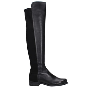 Stuart Weitzman Black Leather Over The Knee
