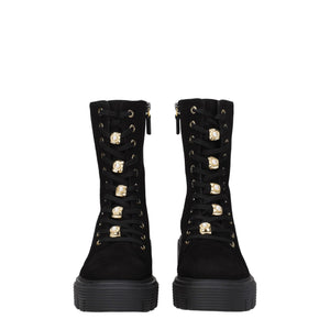 Stuart Weitzman Black Leather Ankle Boots