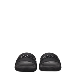 Lanvin Black Cotton Slippers