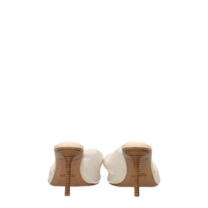Jacquemus Beige Fabric Stiletto Heel Sandals