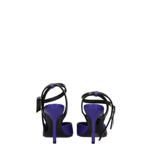 Off-White Purple Leather High Heel Pumps