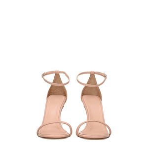 Lanvin Pink Leather Stiletto Heel Sandals