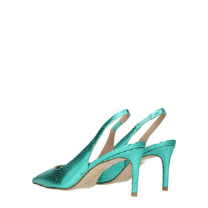 Stuart Weitzman Green Leather High Heel Pumps