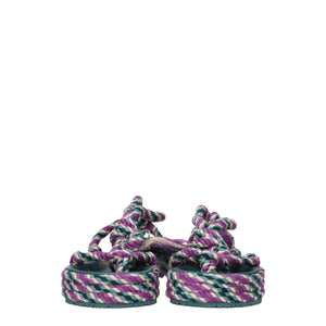 Isabel Marant Multicolor Fabric Flat Sandals
