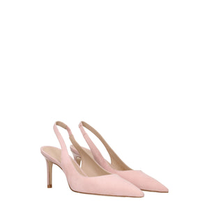 Stuart Weitzman Pink Leather Mid Heel Pumps