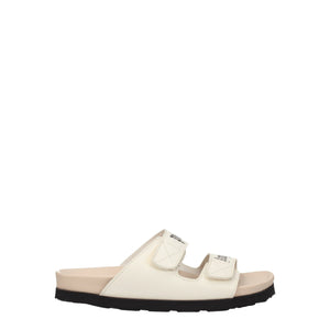 Palm Angels Beige Leather Sandals