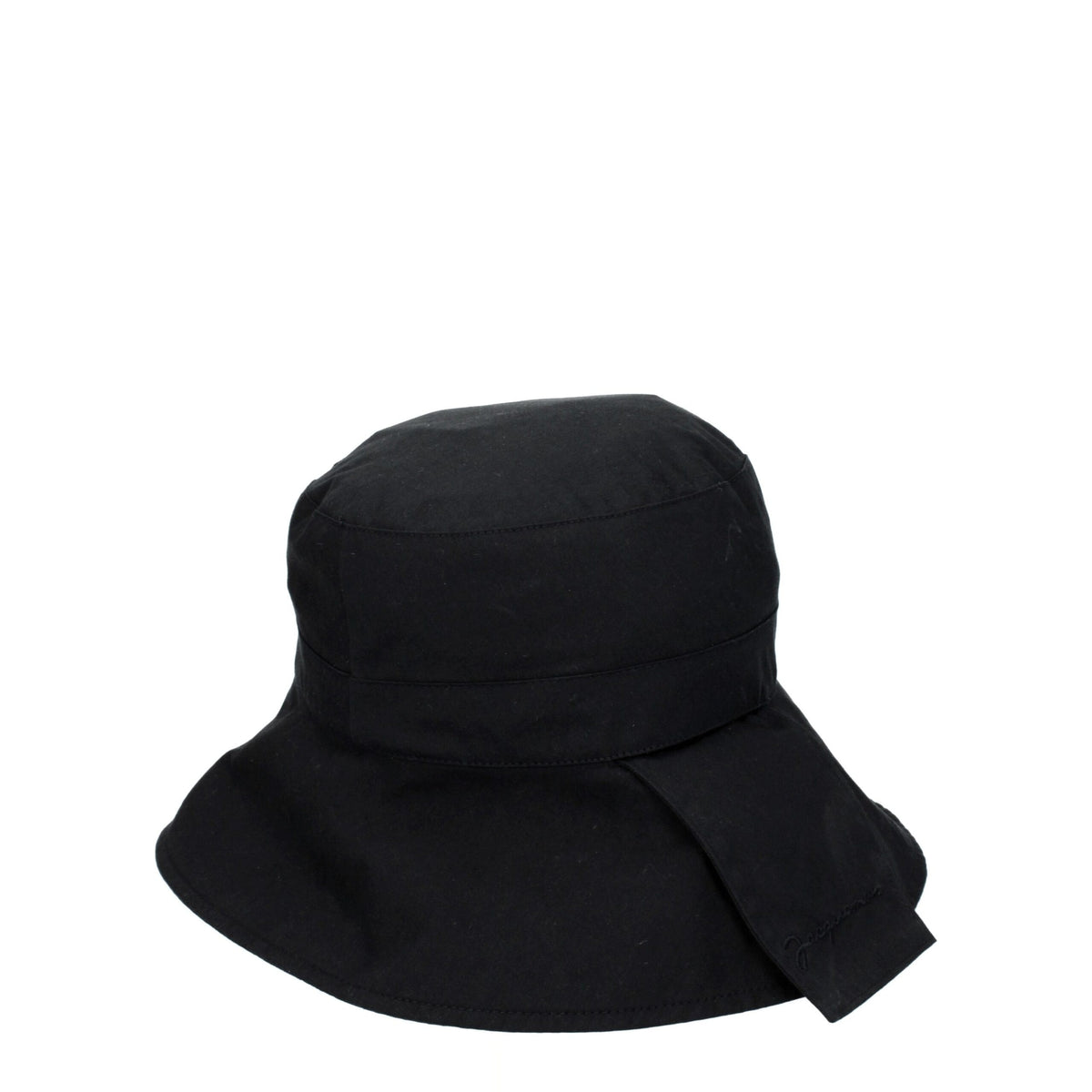 Jacquemus Black Cotton Bucket Hat