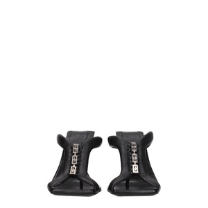 Givenchy Black Leather Stiletto Heel Sandals