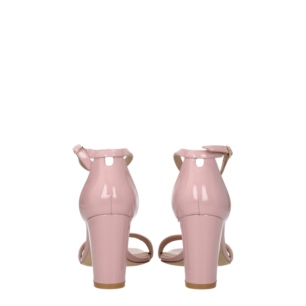 Stuart Weitzman Pink Leather Stiletto Heel Sandals