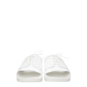 Maison Margiela White Cotton Slippers