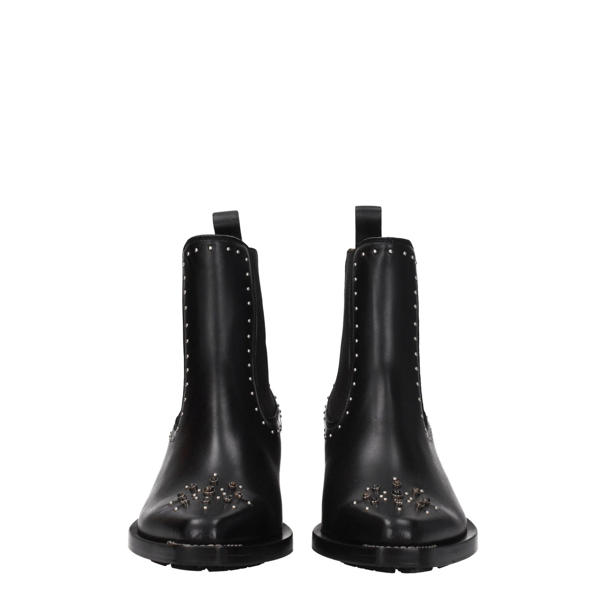 Chloé Black Leather Ankle Boots