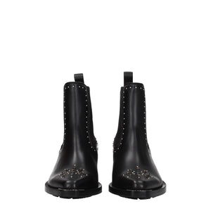 Chloé Black Leather Ankle Boots