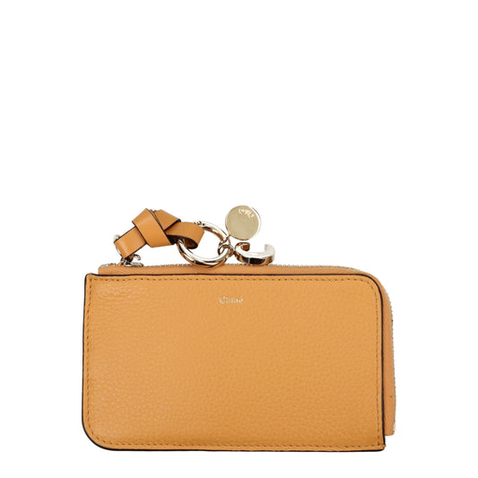 Chloé Orange Leather Wallet