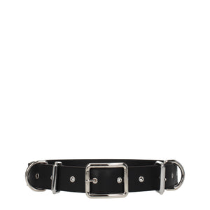 Moschino Black Leather Belt