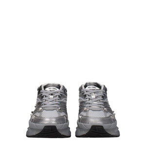 Valentino Garavani Gray Fabric Athletic Sneakers