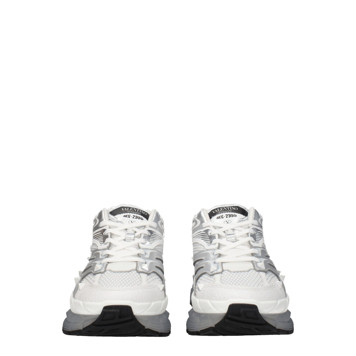 Valentino Garavani White Fabric Athletic Sneakers