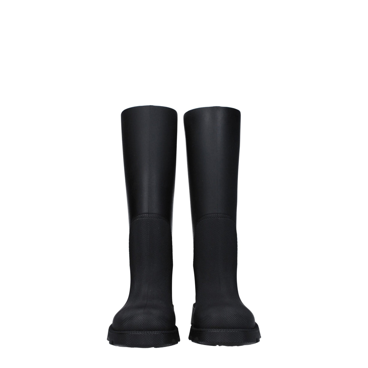 Burberry Black Cotton Rain Boots