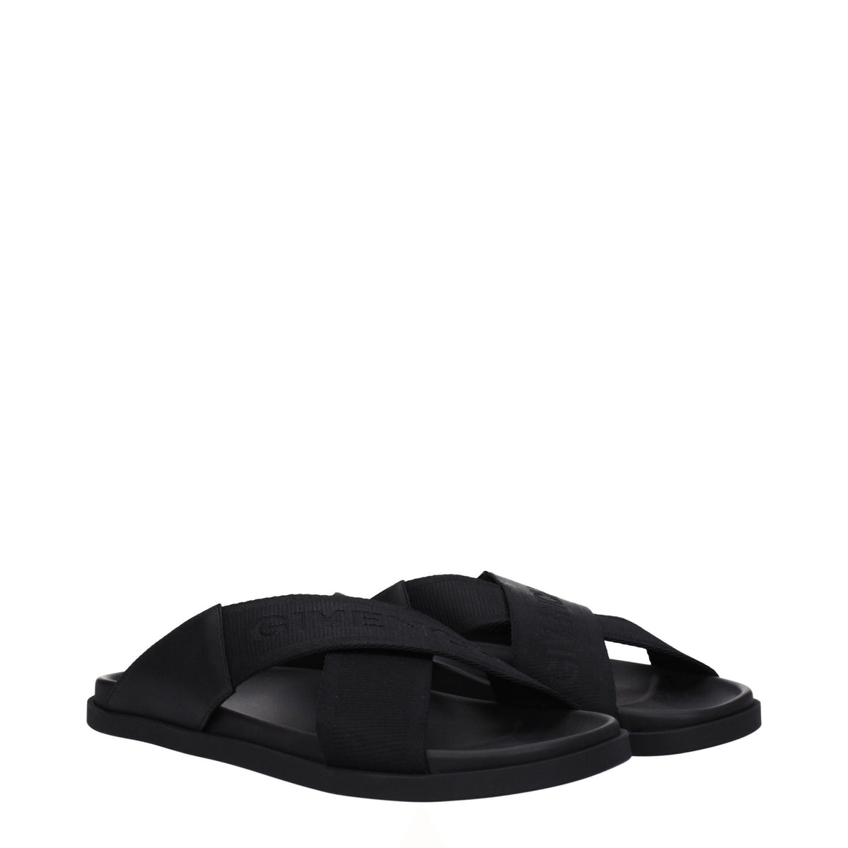 Givenchy Black Fabric Slippers